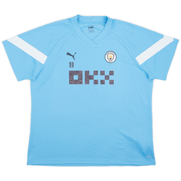 2021-22 Manchester City Staff Issue Puma Training Shirt 'RD' - 9/10 - (XL)