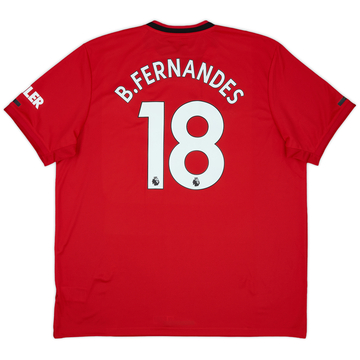 2019-20 Manchester United Home Shirt B.Fernandes #18 (XXL)