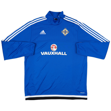 2016-17 Northern Ireland adidas 1/4 Zip Drill Top - 7/10 - (XL)