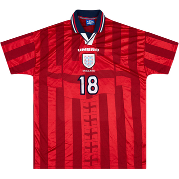 1997 England Match Issue Le Tournoi Away Shirt Butt #18