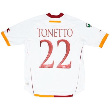 2006-07 Roma Match Issue Away Shirt Tonetto #22