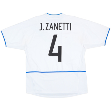 2002-03 Inter Milan Away Shirt J.Zanetti #4 - 4/10 - (L)