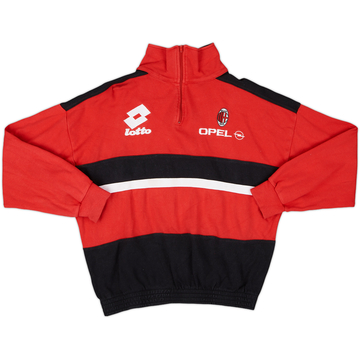 1994-95 AC Milan Lotto 1/4 Zip Drill Top - 8/10 - (XXS)