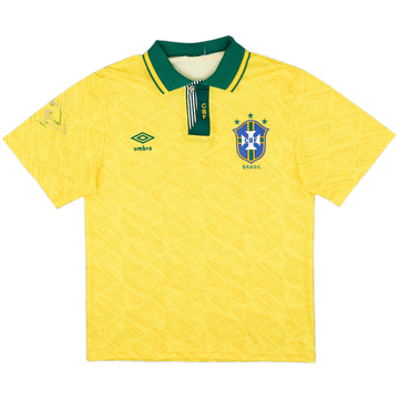1991-93 Brazil Home Shirt - 8/10 - (M)