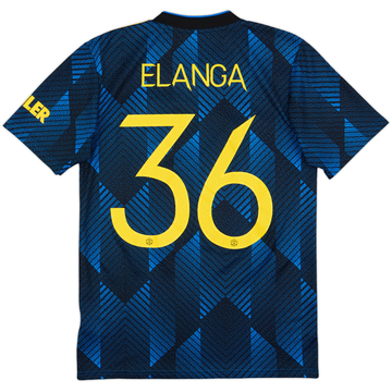 2021-22 Manchester United Third Shirt Elanga #36 - 6/10 - (S)