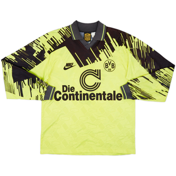 1993-94 Borussia Dortmund Home L/S Shirt - 8/10 - (S)