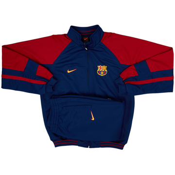 1999-00 Barcelona Nike Tracksuit - 9/10 - (XL.Boys)