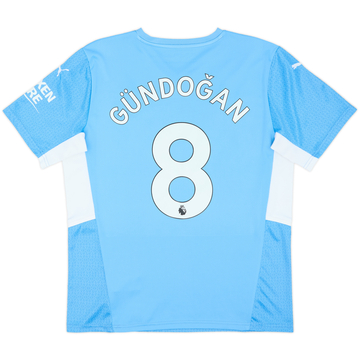 2021-22 Manchester City Home Shirt Gundogan #8 - 10/10 - (L)
