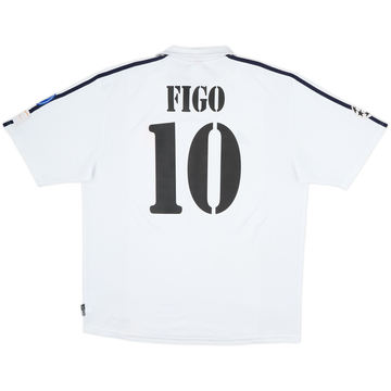 2002-03 Real Madrid Centenary Home Shirt Figo #10 - 8/10 - (XL)