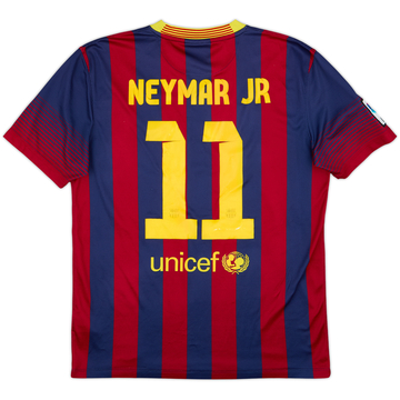 2013-14 Barcelona Home Shirt Neymar Jr #11 - 6/10 - (M)