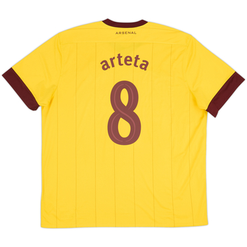 2010-13 Arsenal Away Shirt Arteta #8 - 7/10 - (XXL)