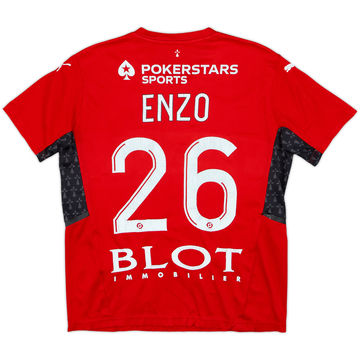 2021-22 Stade Rennais Home Shirt Enzo #26 - 4/10 - (L.Boys)