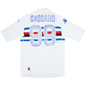 2007-08 Sampdoria Away Shirt Cassano #99 - 4/10 - (XL)