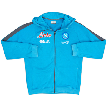 2022-23 Napoli Kappa Hooded Track Jacket - 5/10 - (XL)