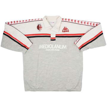 1987-88 AC Milan Kappa 1/4 Zip Track Jacket - 8/10 - (XL)