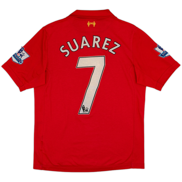 2012-13 Liverpool Home Shirt Suarez #7 - 6/10 - (S)