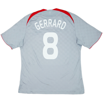 2008-09 Liverpool Away Shirt Gerrard #8 - 6/10 - (XL)