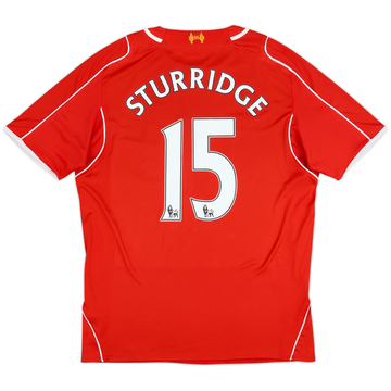 2014-15 Liverpool Home Shirt Sturridge #15 - 7/10 - (L)