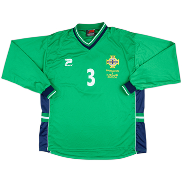 2004 Northern Ireland Match Issue Home L/S Shirt #3 (Capaldi)