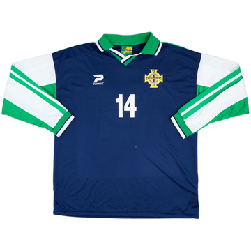 2000-02 Northern Ireland Match Issue Away L/S Shirt #14