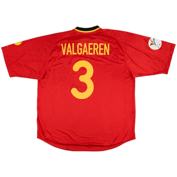 2000 Belgium Match Issue European Championship Home Shirt Valgaeren #3