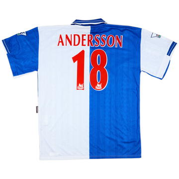 1998-99 Blackburn Match Issue Home Shirt Andersson #18