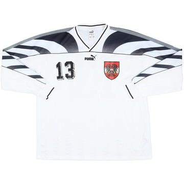1995-96 Austria Match Issue Home L/S Shirt #13