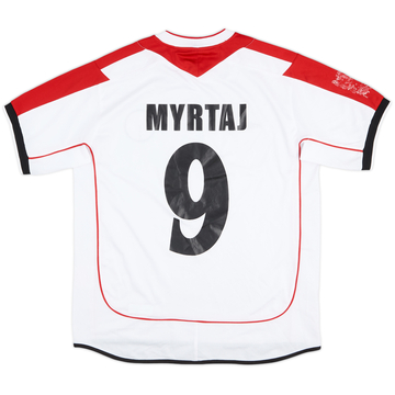 2005 Albania Match Worn Away Shirt Myrtaj #9