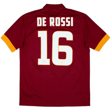 2014-15 Roma Home Shirt De Rossi #16 - 10/10 - (M)