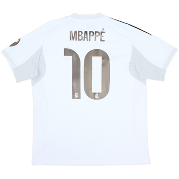 2025-26 Real Madrid Home Shirt Mbappe #10 (XL)