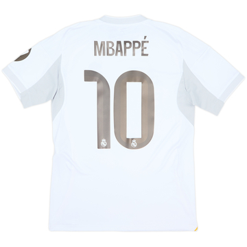 2025-26 Real Madrid Home Shirt Mbappe #10 (S)