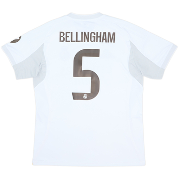2025-26 Real Madrid Home Shirt Bellingham #5 (L)