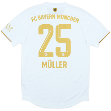 2022-23 Bayern Munich Authentic Away Shirt Muller #25 - 6/10 - (S)