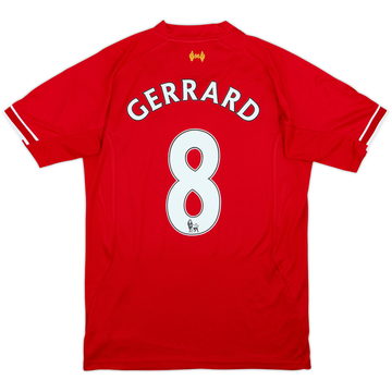 2013-14 Liverpool Home Shirt Gerrard #8 - 5/10 - (M)