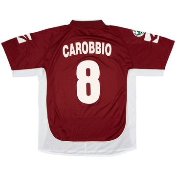 2003-04 Albinoleffe Match Issue Away Shirt Carobbio #8