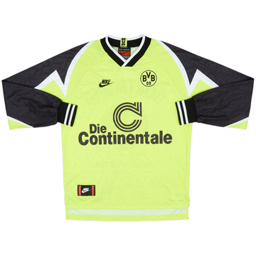 1995-96 Borussia Dortmund 'Deutscher Meister' Home L/S Shirt - 6/10 - (S)