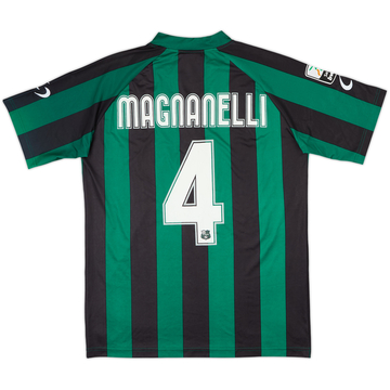 Camiseta de local preparada para partido del Sassuolo 2010-11 Manganelli #4