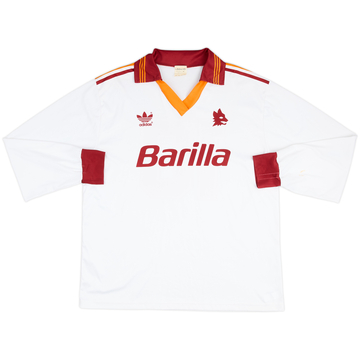 1992-93 Roma Match Issue Away L/S Shirt #10