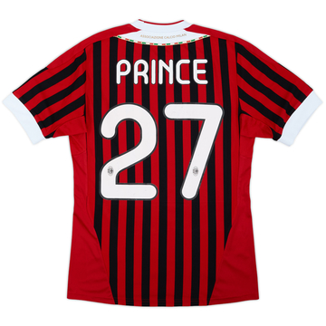 2011-12 AC Milan Home Shirt Prince #27 - 6/10 - (S)