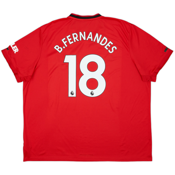 2019-20 Manchester United Home Shirt B.Fernandes #18 - 7/10 - (3XL)
