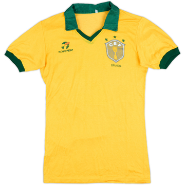 1985-88 Brazil Match Issue Home Shirt #2