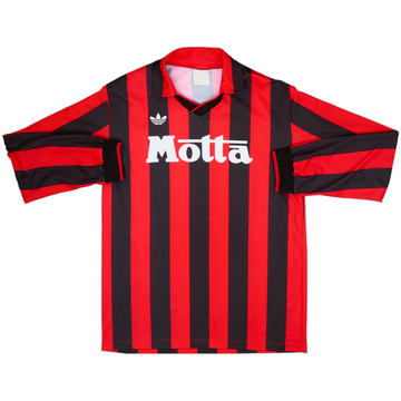 1992-93 AC Milan Home L/S Shirt #15 - 8/10 - (XL)