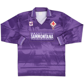 1994-95 Fiorentina Player Issue Home L/S Shirt #3 - 5/10 - (M)