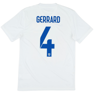 2014-15 England 'Brazil' Home Shirt Gerrard #4 - 8/10 - (S)