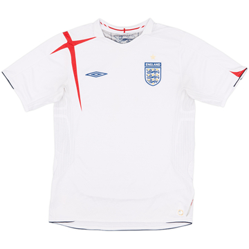 2005-07 England Home Shirt - 5/10 - (M)