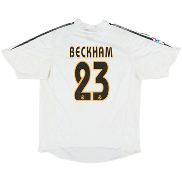 2004-05 Real Madrid Home Shirt Beckham #23 - 5/10 - (L)