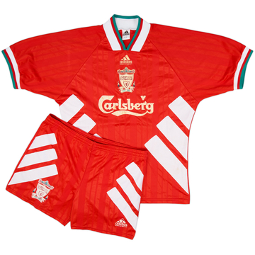 1993-95 Liverpool Home Shirt & Shorts - 7/10 - (M)