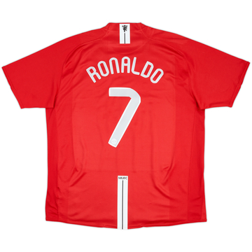 2007-09 Manchester United Home Shirt Ronaldo #7 - 7/10 - (XXL)