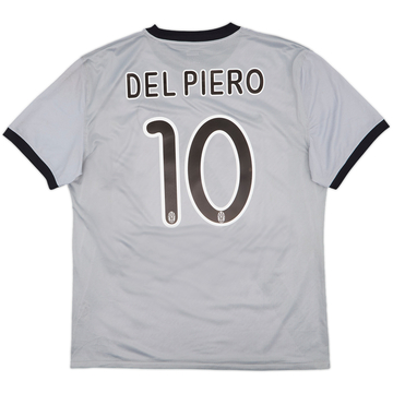 2009-10 Juventus Player Issue Away L/S Shirt Del Piero #10 - 8/10 - (XL)