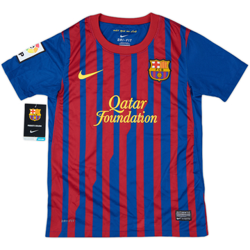 2011-12 Barcelona Home Shirt (S.Boys)